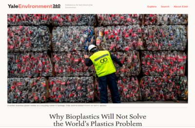 Yale: pourquoi les bioplastiques ne peuvent - ils pas résoudre le problème mondial de la pollution plastique?