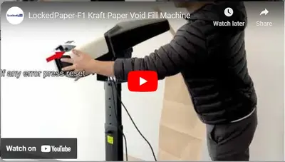 LockedPaper-F1 machine de remplissage de vide de papier kraft