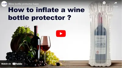 Sacs de protection de bouteille de vin